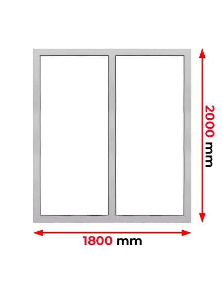 Kunststofffenster PVC Fenster 180 x 200 cm FIX Aluplast Ideal 4000