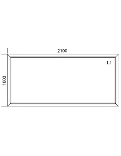 Kunststofffenster PVC Fenster 210 x 100 Cm FIX Aluplast Ideal 4000 2