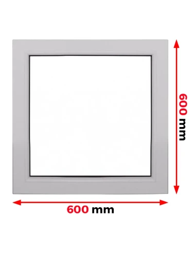 Kunststofffenster PVC Fenster 60 x 60 cm FIX Aluplast Ideal 4000