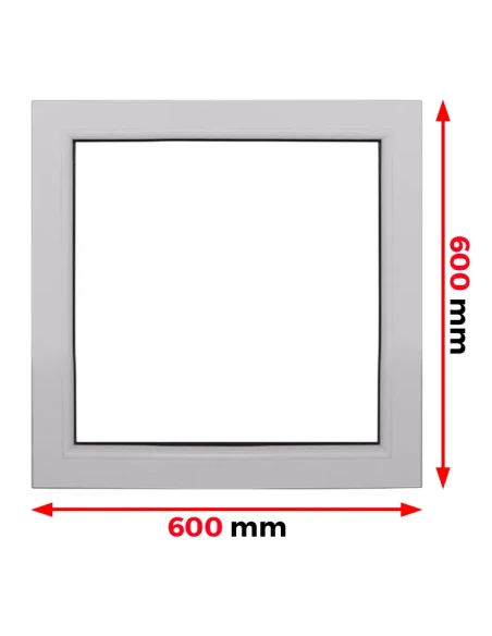 Kunststofffenster PVC Fenster 60 x 60 cm FIX Aluplast Ideal 4000