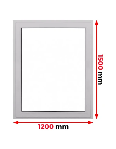 Kunststofffenster PVC Fenster 120 x 150 cm FIX Aluplast Ideal 4000