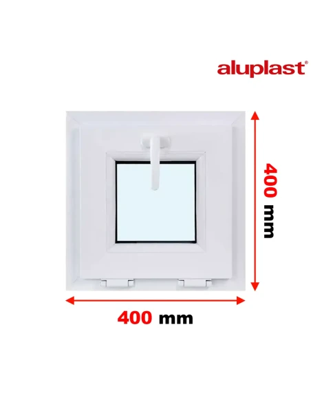 Kunststofffenster PVC Fenster 40x40 cm KIPP Aluplast Ideal 4000