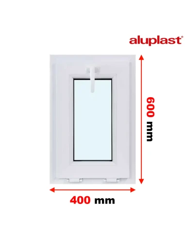 Kunststofffenster PVC Fenster 40x60 cm KIPP Aluplast Ideal 4000