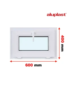 Kunststofffenster PVC Fenster 60x40 cm KIPP Aluplast Ideal 4000