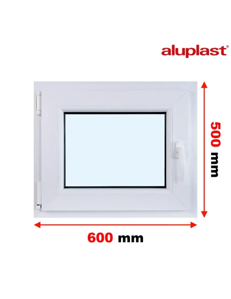 Kunststofffenster PVC Fenster 60x50 cm DREH/KIPP Aluplast Ideal 4000