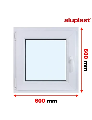 Kunststofffenster PVC Fenster 60x60 cm DREH/KIPP Aluplast Ideal 4000