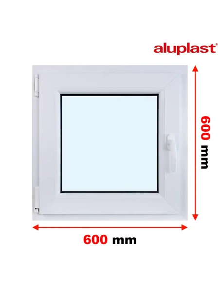 Kunststofffenster PVC Fenster 60x60 cm DREH/KIPP Aluplast Ideal 4000