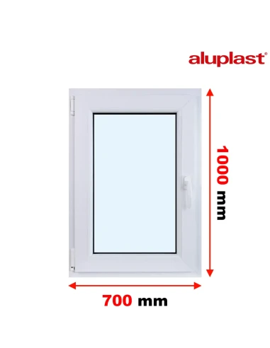 Kunststofffenster PVC Fenster 70x100 cm DREH/KIPP Aluplast Ideal 4000