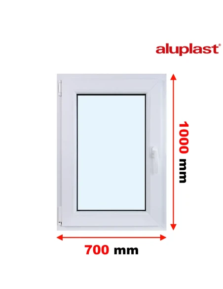 Kunststofffenster PVC Fenster 70x100 cm DREH/KIPP Aluplast Ideal 4000