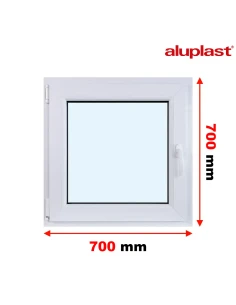Kunststofffenster PVC Fenster 70x70 cm DREH/KIPP Aluplast Ideal 4000