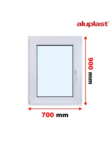 Kunststofffenster PVC Fenster 70x90 cm DREH/KIPP Aluplast Ideal 4000