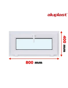 Kunststofffenster PVC Fenster 80x40 cm KIPP Aluplast Ideal 4000