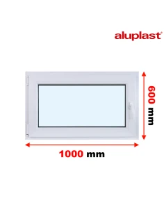 Kunststofffenster PVC Fenster 100x60 cm DREH/KIPP Aluplast Ideal 4000