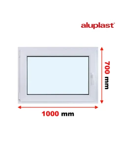 Kunststofffenster PVC Fenster 100x70 cm DREH/KIPP Aluplast Ideal 4000