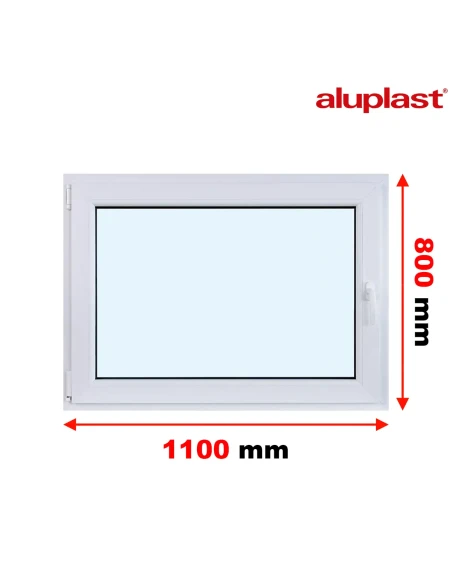 Kunststofffenster PVC Fenster 110x80 cm DREH/KIPP Aluplast Ideal 4000