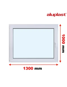 Kunststofffenster PVC Fenster 130x100 cm DREH/KIPP Aluplast Ideal 4000