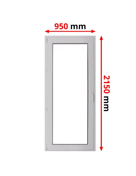 Kunststoff Balkontür 950 x 2150 mm DREH