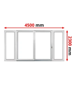 PSK Terassentür PVC 4500 x 2300 mm DREH/KIPP + Schiebetür + DREH/KIPP