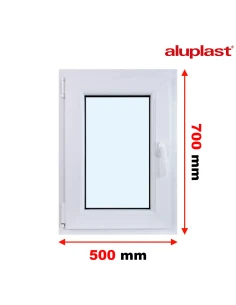 Kunststofffenster PVC Fenster 50x70 cm DREH/KIPP Aluplast Ideal 8000