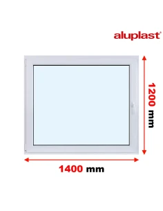Kunststofffenster PVC Fenster 140x120 cm DREH/KIPP Aluplast Ideal 8000