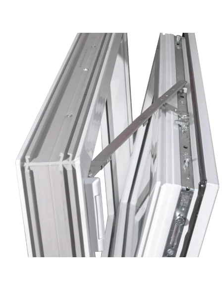 Kunststofffenster PVC Fenster 45x45 cm KIPP Aluplast Ideal 8000