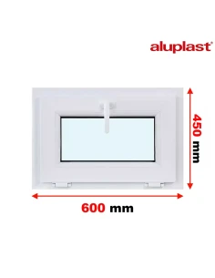 Kunststofffenster PVC Fenster 60x45 cm KIPP Aluplast Ideal 8000