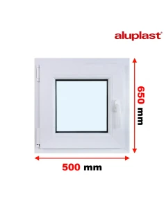 Kunststofffenster PVC Fenster 50x65 cm DREH/KIPP Aluplast Ideal 8000