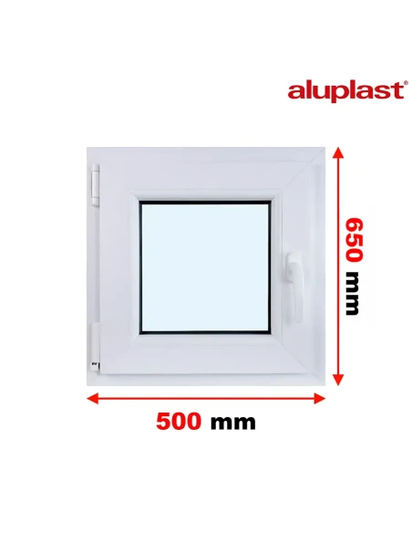 Kunststofffenster PVC Fenster 50x65 cm DREH/KIPP Aluplast Ideal 8000
