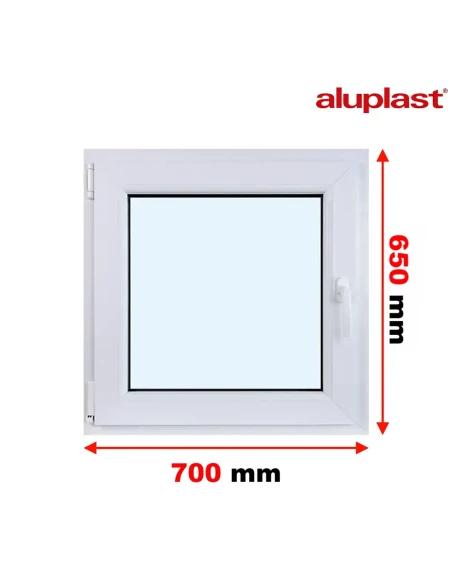 Kunststofffenster PVC Fenster 70x65 cm DREH/KIPP Aluplast Ideal 8000