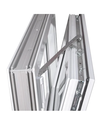 Kunststofffenster PVC Fenster 90x65 cm DREH/KIPP Aluplast Ideal 8000