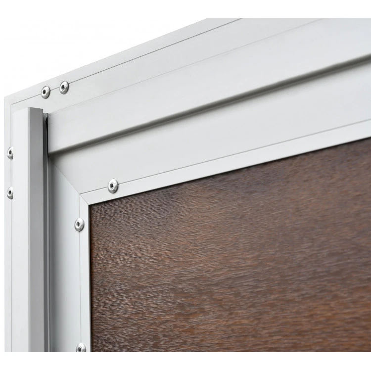 Aluminium Garagentor Zweiflügelig mit Paneel - 243 cm x 207 cm
