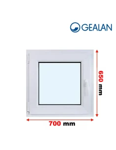 Kunststofffenster PVC Fenster 70x65 cm DREH/KIPP Gealan S 9000