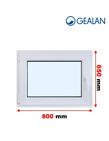 Kunststofffenster PVC Fenster 80x65 cm DREH/KIPP Gealan S 9000