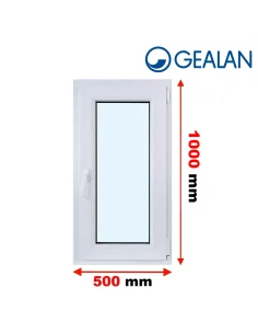 Kunststofffenster PVC Fenster 50x100 cm DREH/KIPP Gealan S 9000