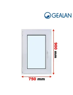 Kunststofffenster PVC Fenster 75x90 cm DREH/KIPP Gealan S 9000