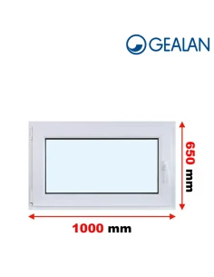 Kunststofffenster PVC Fenster 100x65 cm DREH/KIPP Gealan S 9000