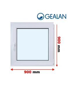 Kunststofffenster PVC Fenster 90x90 cm DREH/KIPP Gealan S 9000