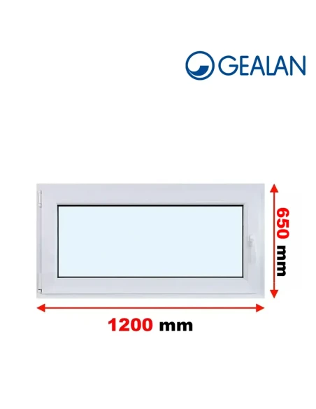 Kunststofffenster PVC Fenster 120x65 cm DREH/KIPP Gealan S 9000