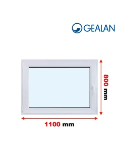 Kunststofffenster PVC Fenster 110x80 cm DREH/KIPP Gealan S 9000