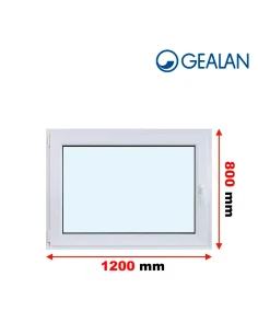 Kunststofffenster PVC Fenster 120x80 cm DREH/KIPP Gealan S 9000