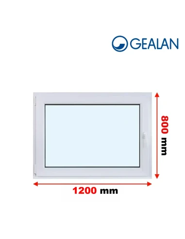 Kunststofffenster PVC Fenster 120x80 cm DREH/KIPP Gealan S 9000