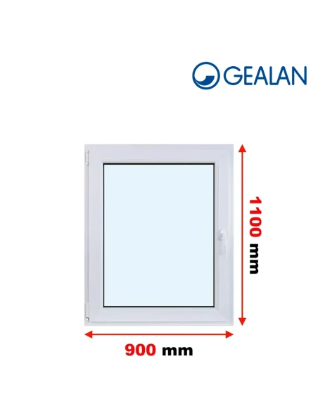 Kunststofffenster PVC Fenster 90x110 cm DREH/KIPP Gealan S 9000