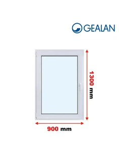 Kunststofffenster PVC Fenster 90x130 cm DREH/KIPP Gealan S 9000