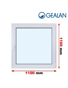 Kunststofffenster PVC Fenster 110x110 cm DREH/KIPP Gealan S 9000