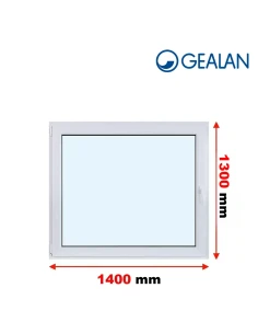 Kunststofffenster PVC Fenster 140x130 cm DREH/KIPP Gealan S 9000