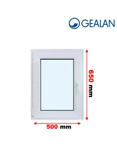 Kunststofffenster PVC Fenster 50x65 cm DREH/KIPP Gealan Linear