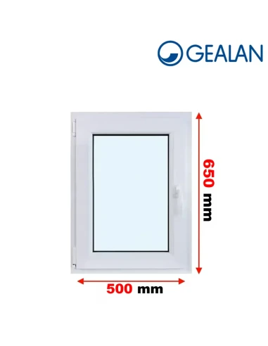 Kunststofffenster PVC Fenster 50x65 cm DREH/KIPP Gealan Linear