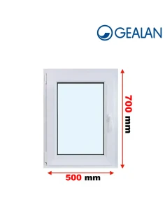 Kunststofffenster PVC Fenster 50x70 cm DREH/KIPP Gealan Linear