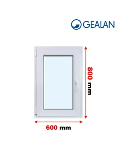Kunststofffenster PVC Fenster 60x80 cm DREH/KIPP Gealan Linear