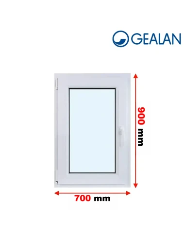 Kunststofffenster PVC Fenster 70x90 cm DREH/KIPP Gealan Linear
